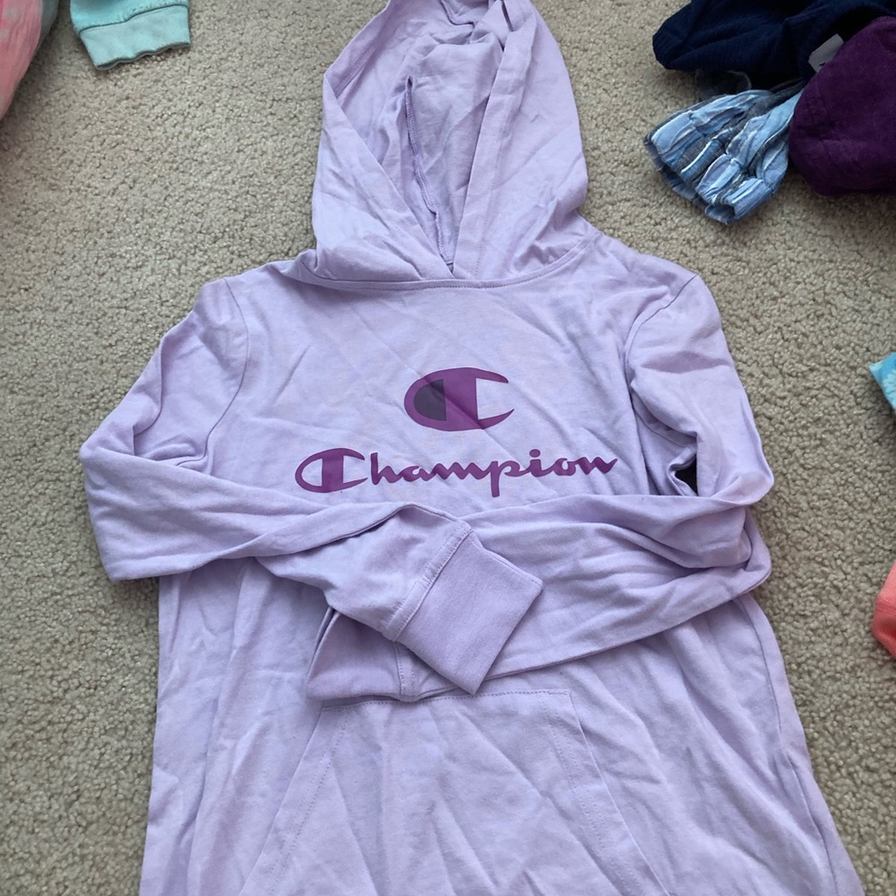 This is a Champion shirt with a hood